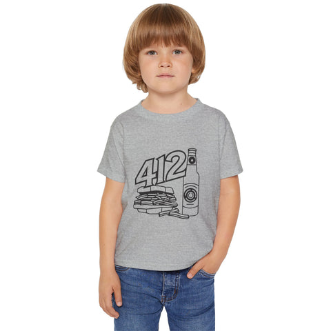 412 Icon - Toddler T-Shirt Kids Apparel - YinzerShop
