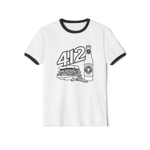 412 Icon Unisex Cotton Ringer T-Shirt T-Shirt - YinzerShop