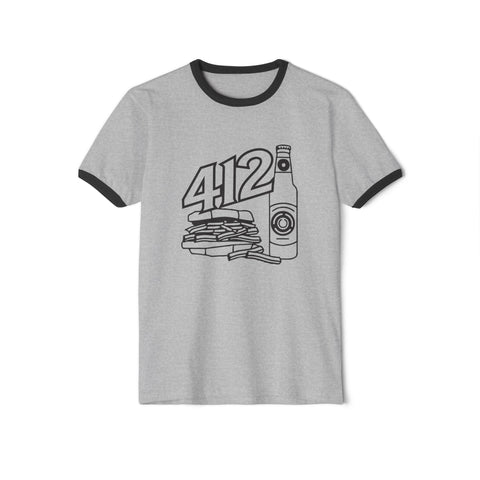 412 Icon Unisex Cotton Ringer T-Shirt T-Shirt - YinzerShop