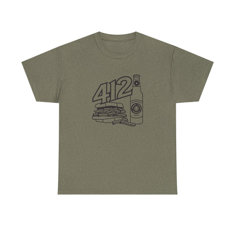 412 Icon Unisex Heavy Cotton Tee T-Shirt - YinzerShop