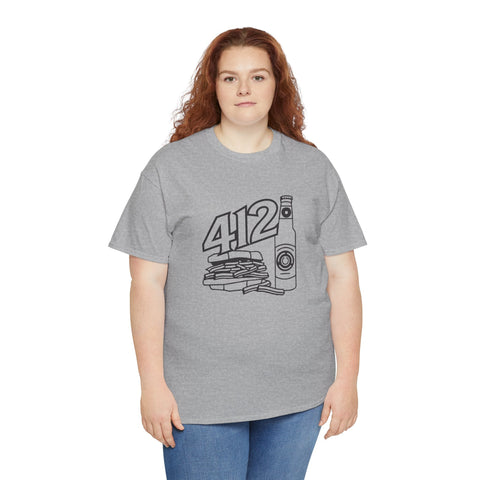 412 Icon Unisex Heavy Cotton Tee T-Shirt - YinzerShop