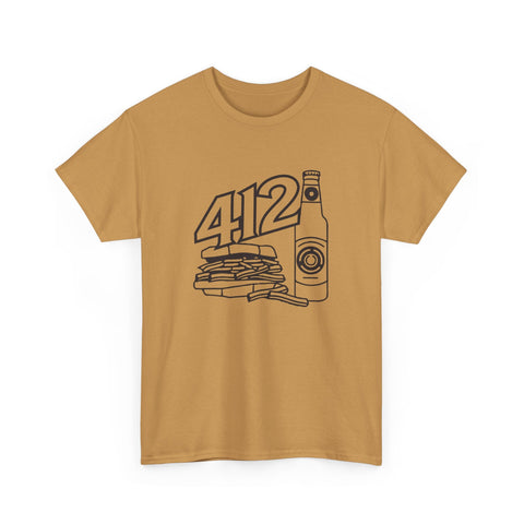412 Icon Unisex Heavy Cotton Tee T-Shirt - YinzerShop