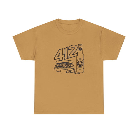 412 Icon Unisex Heavy Cotton Tee T-Shirt - YinzerShop