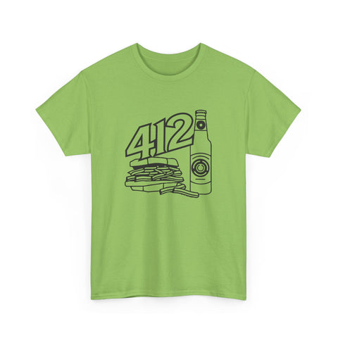412 Icon Unisex Heavy Cotton Tee T-Shirt - YinzerShop