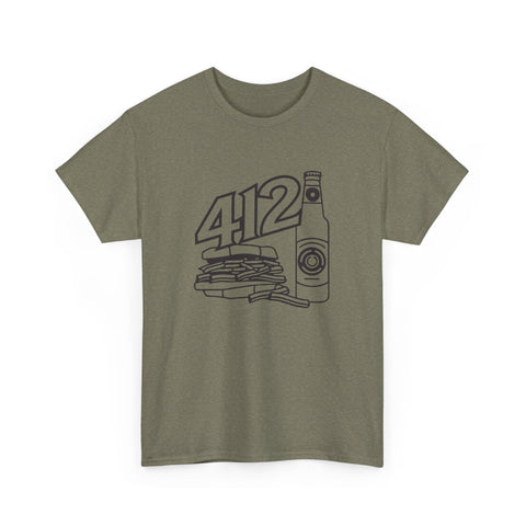 412 Icon Unisex Heavy Cotton Tee T-Shirt - YinzerShop