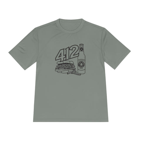 412 Icon Unisex Moisture Wicking Tee T-Shirt - YinzerShop