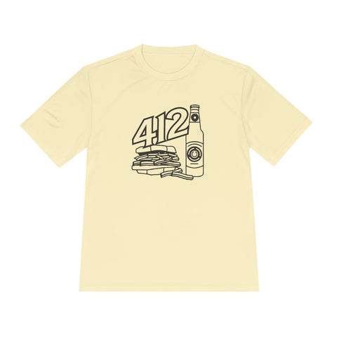 412 Icon Unisex Moisture Wicking Tee T-Shirt - YinzerShop