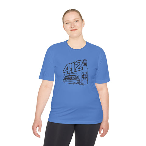 412 Icon Unisex Moisture Wicking Tee T-Shirt - YinzerShop
