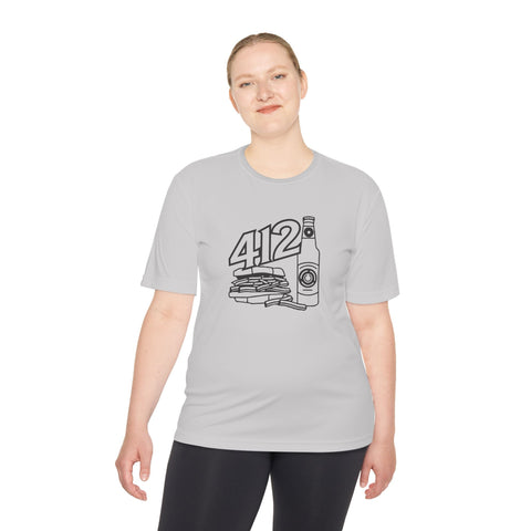 412 Icon Unisex Moisture Wicking Tee T-Shirt - YinzerShop