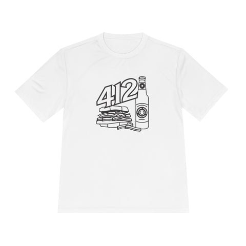 412 Icon Unisex Moisture Wicking Tee T-Shirt - YinzerShop