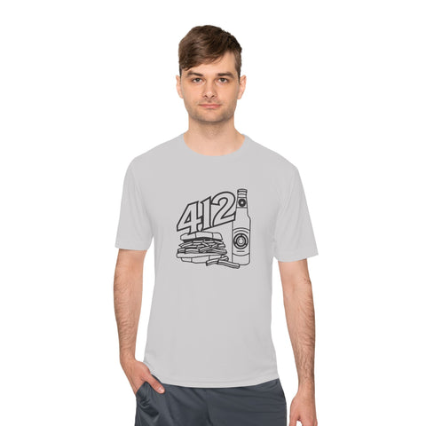 412 Icon Unisex Moisture Wicking Tee T-Shirt - YinzerShop