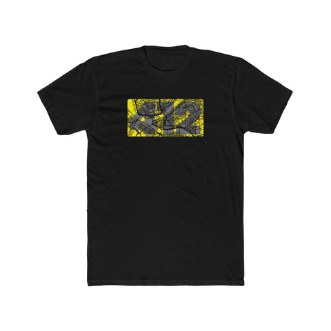 412 Map Cotton Tee - Classic Fit Lightweight Crew Neck Graphic T-Shirt T-Shirt - YinzerShop