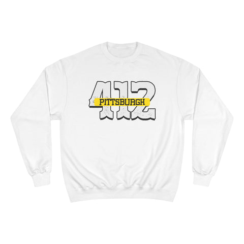 412 Pittsburgh - Champion Sweatshirt Sweatshirt - YinzerShop