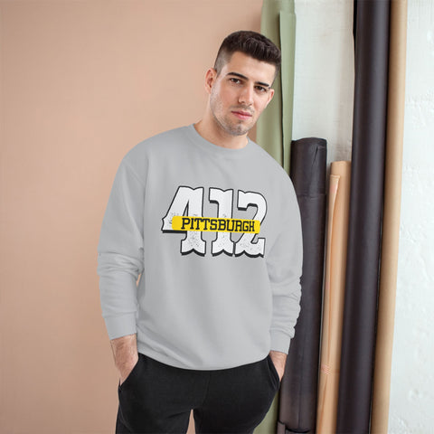 412 Pittsburgh - Champion Sweatshirt Sweatshirt - YinzerShop