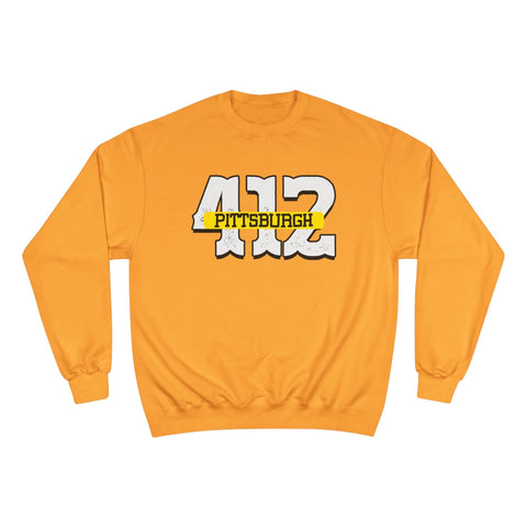 412 Pittsburgh - Champion Sweatshirt Sweatshirt - YinzerShop
