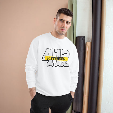 412 Pittsburgh - Champion Sweatshirt Sweatshirt - YinzerShop