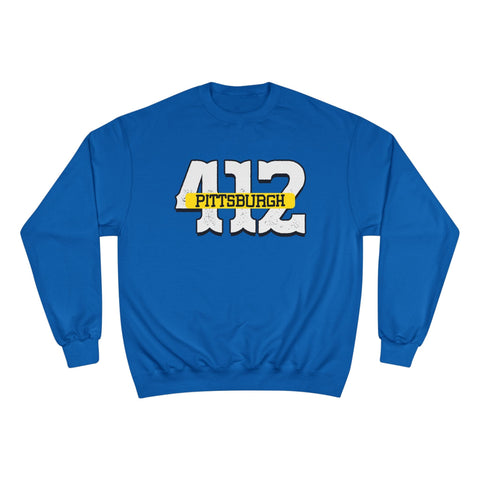 412 Pittsburgh - Champion Sweatshirt Sweatshirt - YinzerShop