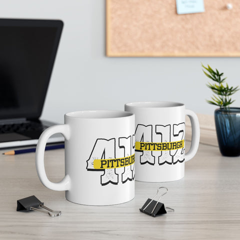 412 Pittsburgh - Coffee Mugs (11oz, 15oz) Mug - YinzerShop