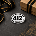 412 Pittsburgh Pride Pin – Acrylic Area Code Lapel Pin Pins - YinzerShop