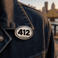412 Pittsburgh Pride Pin – Acrylic Area Code Lapel Pin Pins - YinzerShop