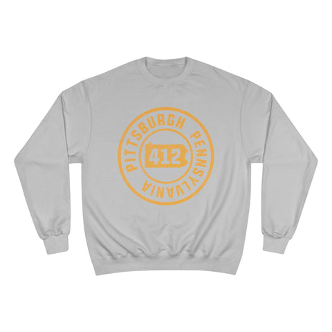 412 Pittsburgh Stamp - Champion Sweatshirt Sweatshirt - YinzerShop