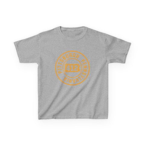 412 Pittsburgh Stamp - Kids Graphic T-Shirt Kids Apparel - YinzerShop