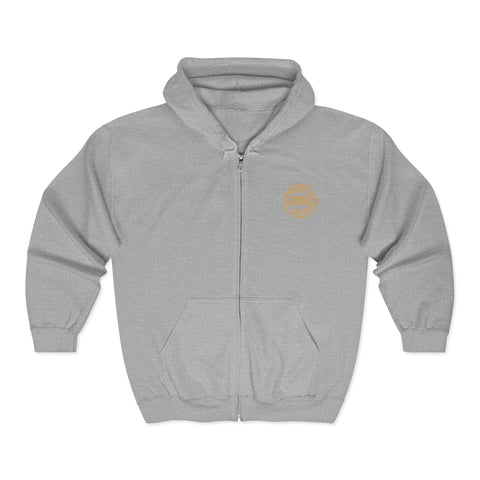 412 Pittsburgh Stamp - Unisex Heavy Blend™ Full Zip Hooded Sweatshirt Hoodie - YinzerShop