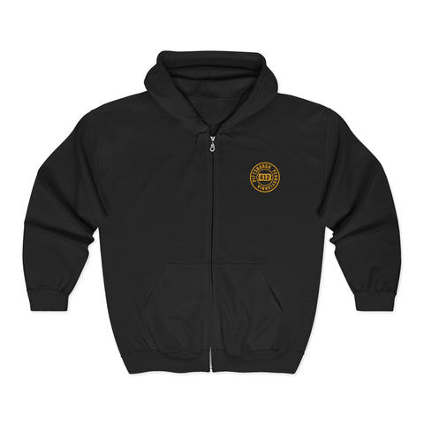 412 Pittsburgh Stamp - Unisex Heavy Blend™ Full Zip Hooded Sweatshirt Hoodie - YinzerShop