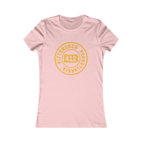 412 Pittsburgh Stamp - Women's Favorite Tee T-Shirt - YinzerShop