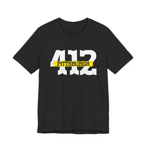 412 Pittsburgh - Unisex Jersey Short Sleeve Tee T-Shirt - YinzerShop