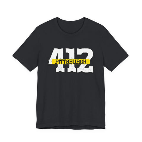 412 Pittsburgh - Unisex Jersey Short Sleeve Tee T-Shirt - YinzerShop