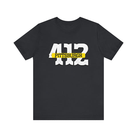 412 Pittsburgh - Unisex Jersey Short Sleeve Tee T-Shirt - YinzerShop