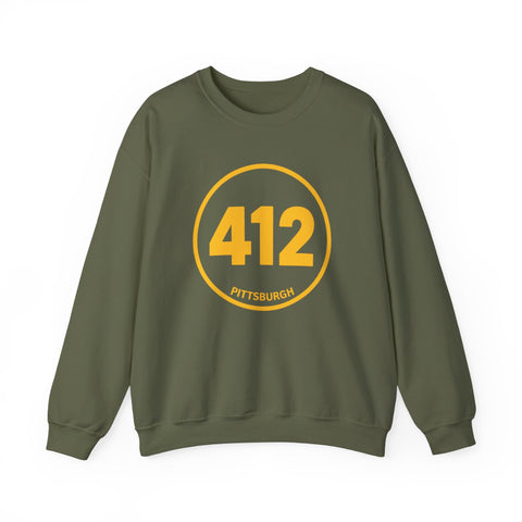 412 Stamp - Heavy Blend™ Crewneck Sweatshirt Sweatshirt - YinzerShop