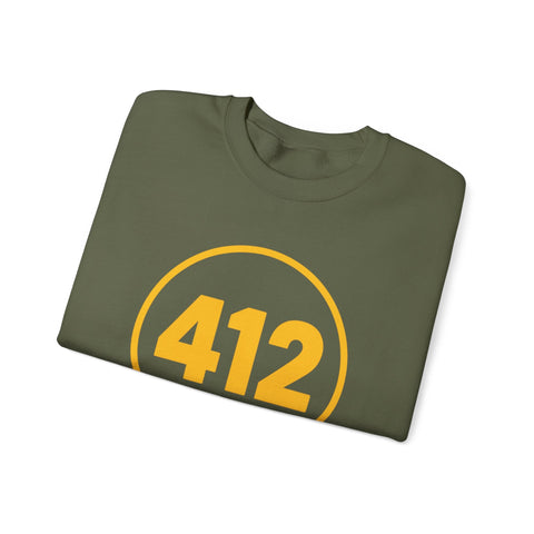 412 Stamp - Heavy Blend™ Crewneck Sweatshirt Sweatshirt - YinzerShop