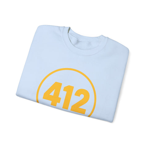 412 Stamp - Heavy Blend™ Crewneck Sweatshirt Sweatshirt - YinzerShop