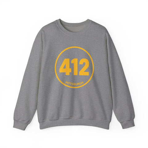 412 Stamp - Heavy Blend™ Crewneck Sweatshirt Sweatshirt - YinzerShop