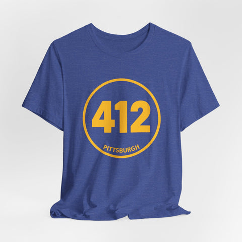 412 Stamp - Unisex Jersey Short Sleeve Tee T-Shirt - YinzerShop