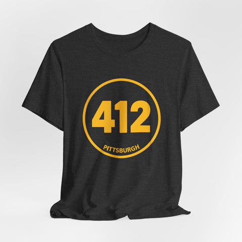 412 Stamp - Unisex Jersey Short Sleeve Tee T-Shirt - YinzerShop