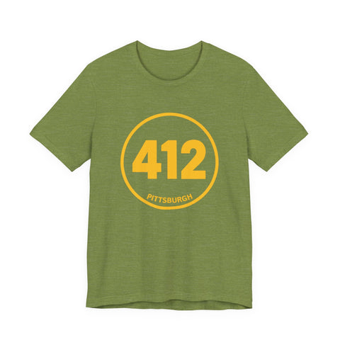 412 Stamp - Unisex Jersey Short Sleeve Tee T-Shirt - YinzerShop