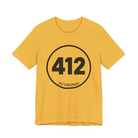 412 Stamp - Unisex Jersey Short Sleeve Tee T-Shirt - YinzerShop