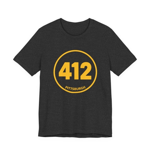 412 Stamp - Unisex Jersey Short Sleeve Tee T-Shirt - YinzerShop