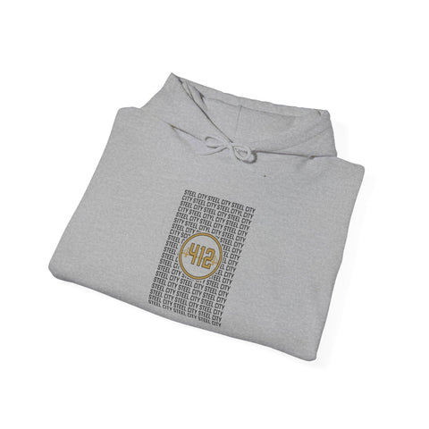 412 Steel City Hoodie | Pittsburgh Area Code Hoodie - YinzerShop