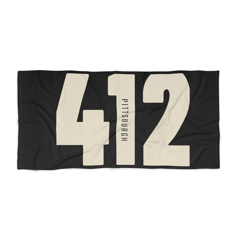 412 Vintage Pittsburgh - Beach Towel Home Decor - YinzerShop