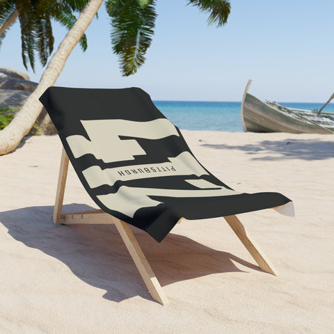 412 Vintage Pittsburgh - Beach Towel Home Decor - YinzerShop