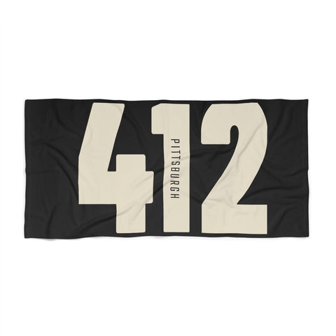 412 Vintage Pittsburgh - Beach Towel Home Decor - YinzerShop