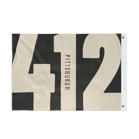 412 Vintage Pittsburgh - Double Sided Flag Home Decor - YinzerShop
