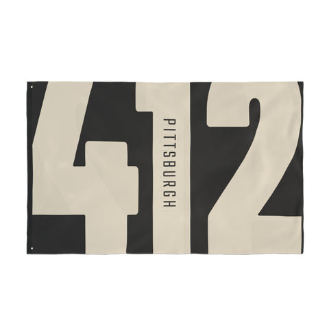 412 Vintage Pittsburgh - Double Sided Flag Home Decor - YinzerShop