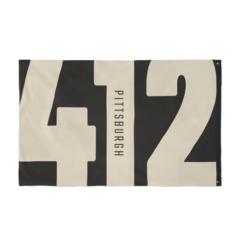 412 Vintage Pittsburgh - Double Sided Flag Home Decor - YinzerShop