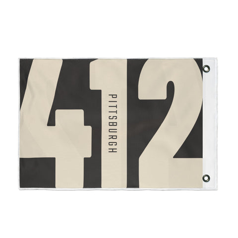 412 Vintage Pittsburgh - Double Sided Flag Home Decor - YinzerShop
