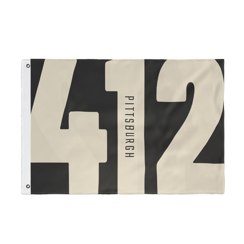 412 Vintage Pittsburgh - Double Sided Flag Home Decor - YinzerShop